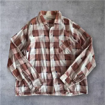 60s vintage DEER CREEK 체크 긴팔 셔츠