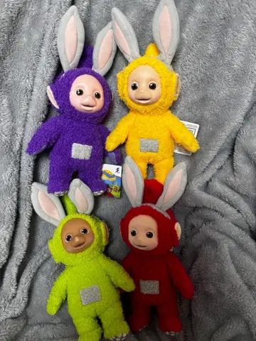 미사용 새상품 텔레토비즈 봉제 인형 4체 세트