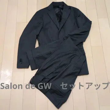 Salon de GW 셋업 스트레치TR 차콜 그레이 M