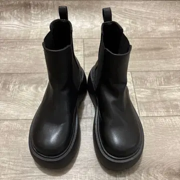 CIAOPANICTYPY 사이드 고어 블랙 부츠 통굽 23.5cm