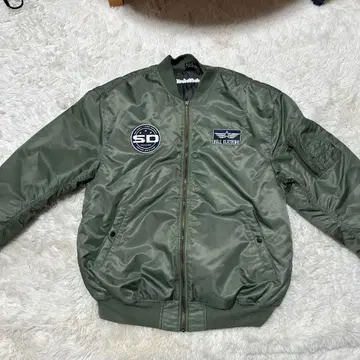 MA-1 스타일 자켓 올리브 그린