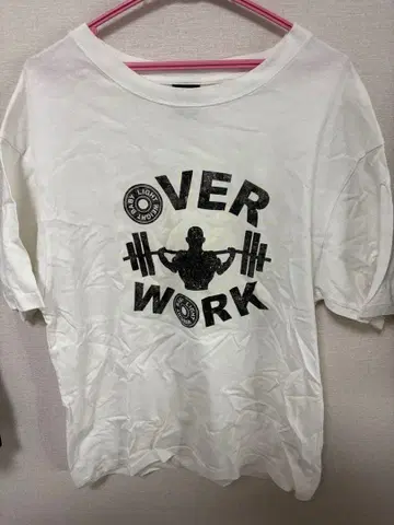 OVER WORK T셔츠 XL 화이트