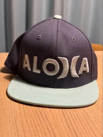 알로하 네이비 민트 스냅백 캡