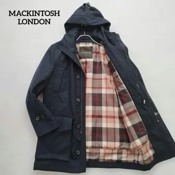 매킨토시 런던 모즈 코트 다운 라이너 안감 체크