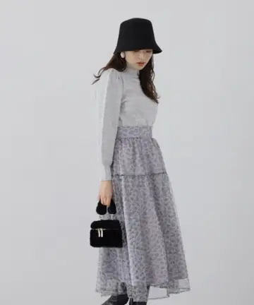 [ 새상품급 ] 프로포션 바디 드레싱*튤 레오파드 스커트