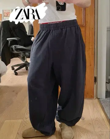 ZARA 배기 스웨트 팬츠 배기 조거 팬츠 자라