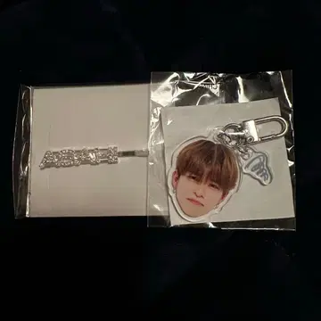 TREASURE 아사히 헤어핀 희로애락 얼굴 아크링 키링