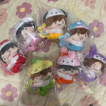 나니와단시 로손 콜라보 봉제 인형 7체 세트