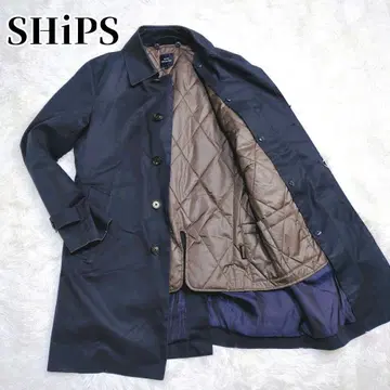 쉽스 SHIPS 네이비 퀼팅 자켓 라이너 포함 보온