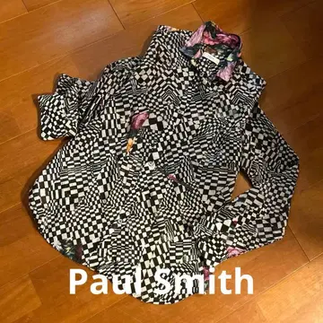 Paul Smith 긴팔 셔츠 체크 무늬 꽃무늬