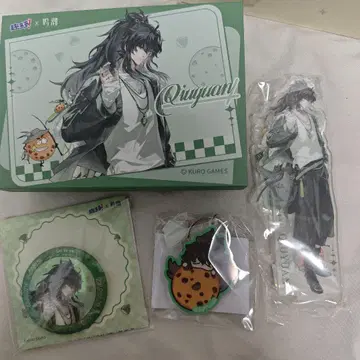 명조 구원 중국 한정판 콜라보 아크릴 스탠드 아크릴 키링 캔뱃지 세트