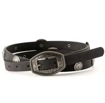 디자인 버클 네이비 콘초 벨트