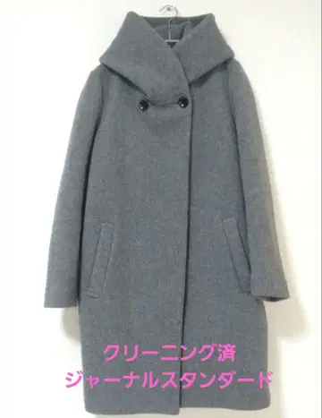 JOURNALSTANDARD 더블 모사 2Way 후드 롱 코트 S