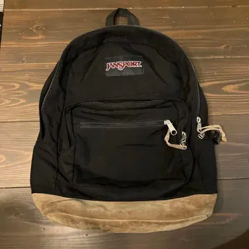 JANSPORT 백팩 잔스포츠 하단 가죽 백팩