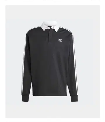 adidas 블랙 긴팔 피케 셔츠 S