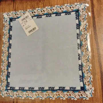 ANA 오리지널 긴자와 레이스 for ANA 타월 손수건 아쿠아 블루