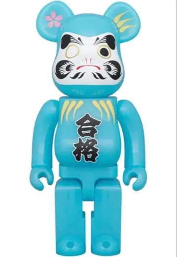 [미개봉 새상품] BE@RBRICK 달마 합격 파랑 축광 400%