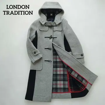 [레어] 런던 트래디션 롱 더플 코트 체크