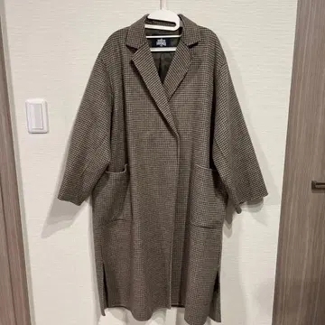 SLOBE IENA 체크 무늬 롱 코트