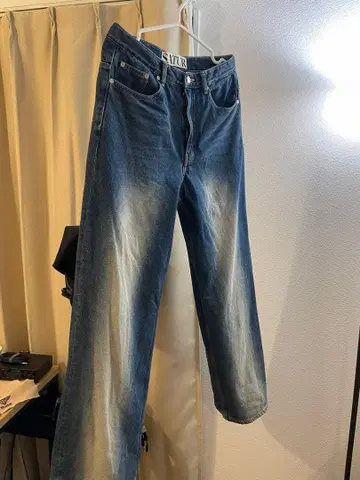 SATUR 브루클린 뉴트로 와이드 워시드 데님 팬츠 사이즈 L