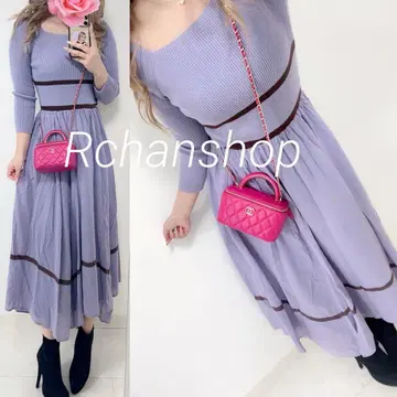 릴리 브라운 LilyBrown 라벤더 롱 도킹 원피스