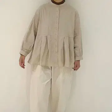 늑대와 올빼미 늑대와 겹쳐진 눈의 콰르텟 자수 블라우스