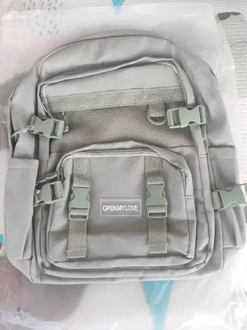 OPENMYLOVE 그레이 백팩