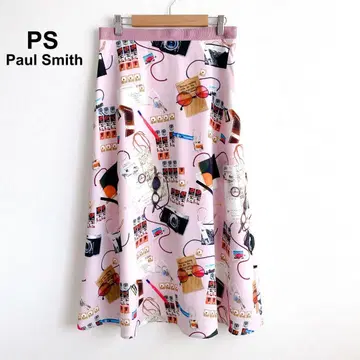 새상품급 PS Paul Smith 푸딩 프린트 소프트 익스플로러 스커트