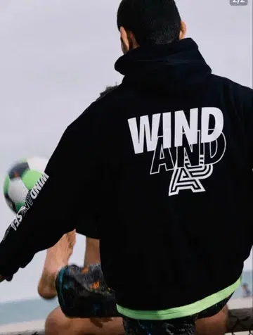 ALBINO&PRETO x WDS 후디드 스웨트 셔츠