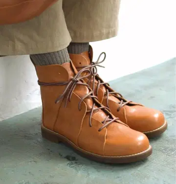 그로우 내추럴리 일본산 가죽 부츠 가죽 신발 37