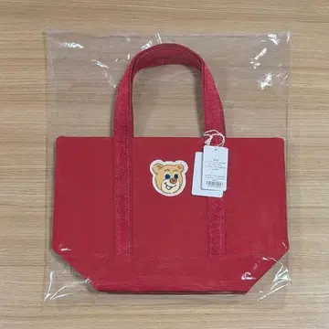 미개봉 올드 테디 와펜 토트백 레드 소