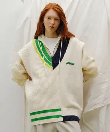 새상품 LOWRYS FARM prince 라인 니트 베스트