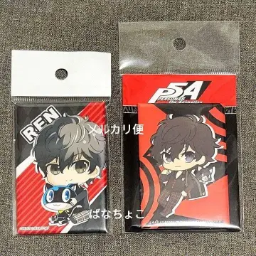 아마미야 렌 P5A 스퀘어 캔뱃지 마그넷 주인공 모르가나