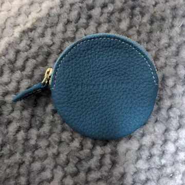 보나벤투라 가죽 코인 케이스 원형 골드 지퍼