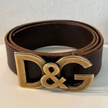 D&G 브라운 가죽 벨트