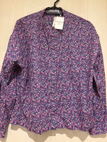 택 포함 새상품 deuxC 도세 리버티 프린트 블라우스 오가닉 코튼