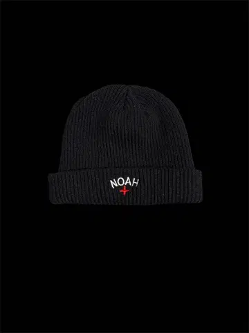 NOAH 블랙 니트 모자