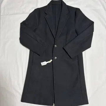 블랙 체스터 코트 2버튼