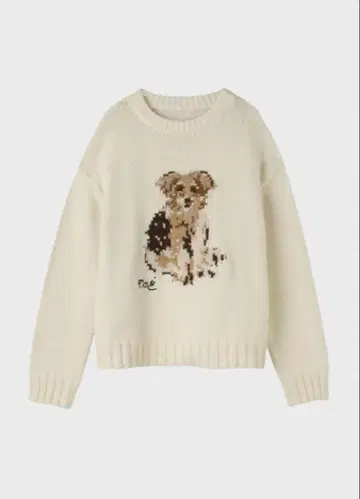 미사용 새상품 Schloss Dog Knit ivory Ivory M