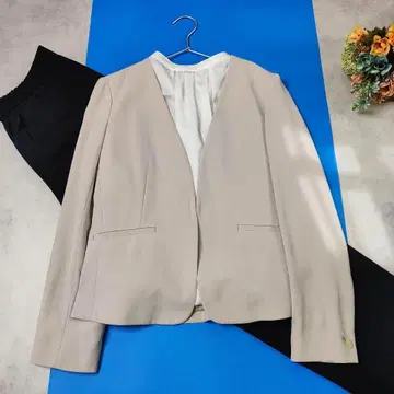 새상품급 그린 라벨 릴랙싱 수트 셋업 노카라 자켓