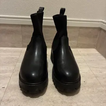 coen 미끄럼 방지 리브 니트 부츠 블랙 23.5cm