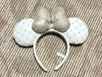 디즈니 머리띠 화이트 화이트 펄 진주