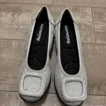 Balancoire 실버 플랫슈즈