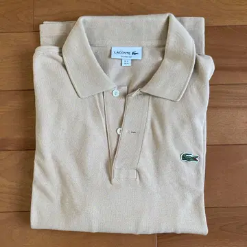라코스테 L1312 긴팔 피케 셔츠 베이지 사이즈 FR4 (US M)