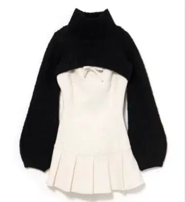 andmary Twiggy tweed mini dress White