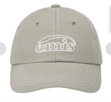 EMIS 에 WHITE STITCH BALL CAP 캡 베이지