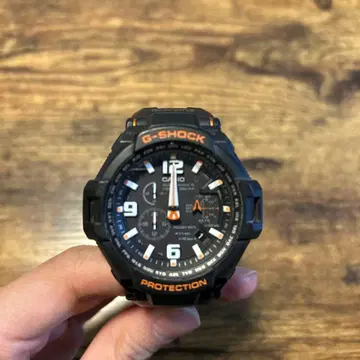 G-SHOCK 디지털 아날로그 시계 블랙/오렌지 GW-4000
