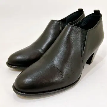 컨디션 최상 ing 사이드 고어 숏부츠 부티 가죽 블랙 24cm