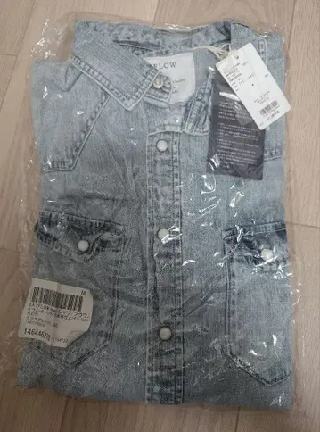 미개봉 새상품 BAYFLOW 데님 셔츠 L 사이즈 클리어 블루