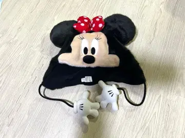 미니 마우스 모자 디즈니랜드 플리스 모자